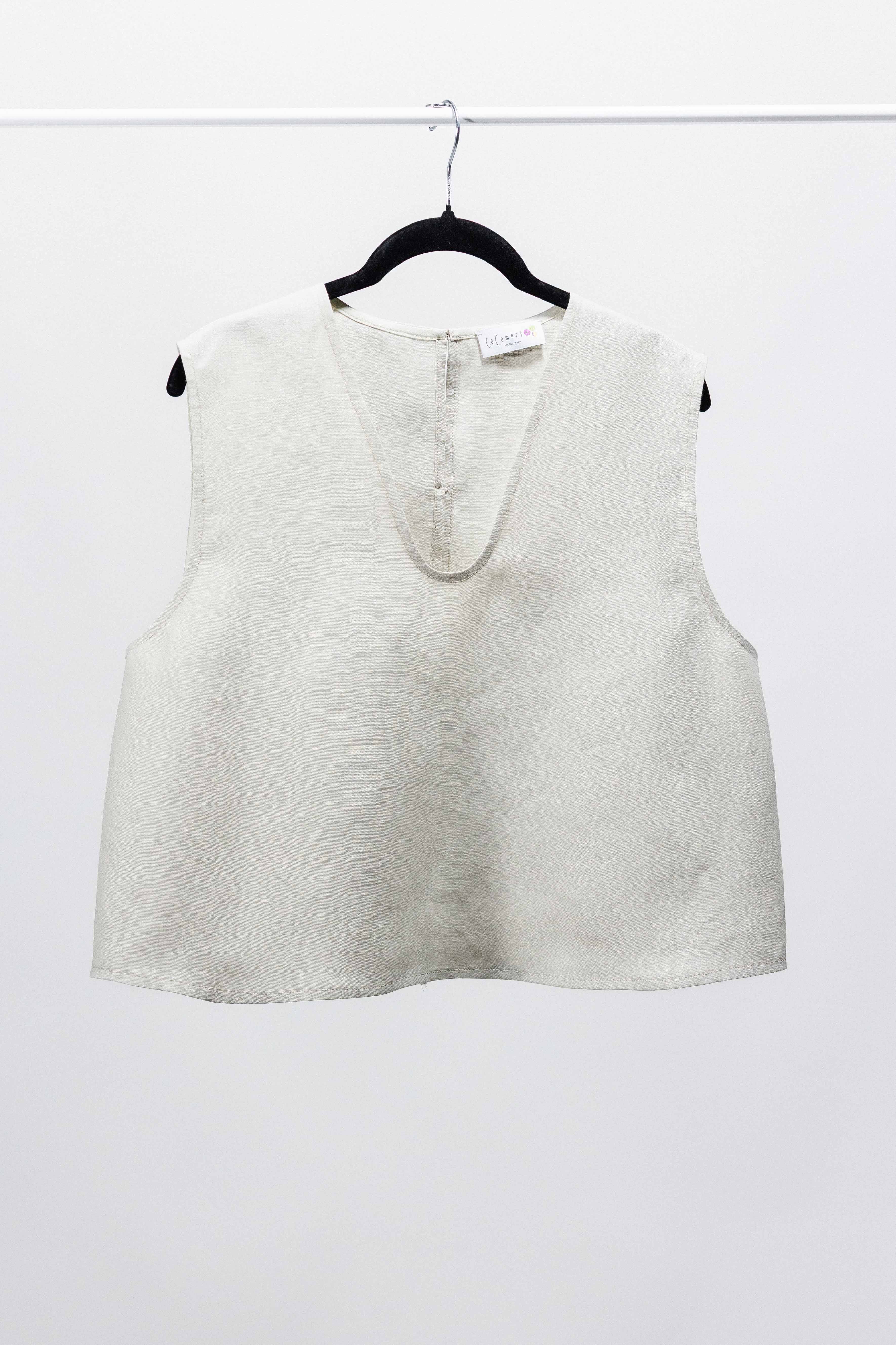 GILET CECIO lino corda