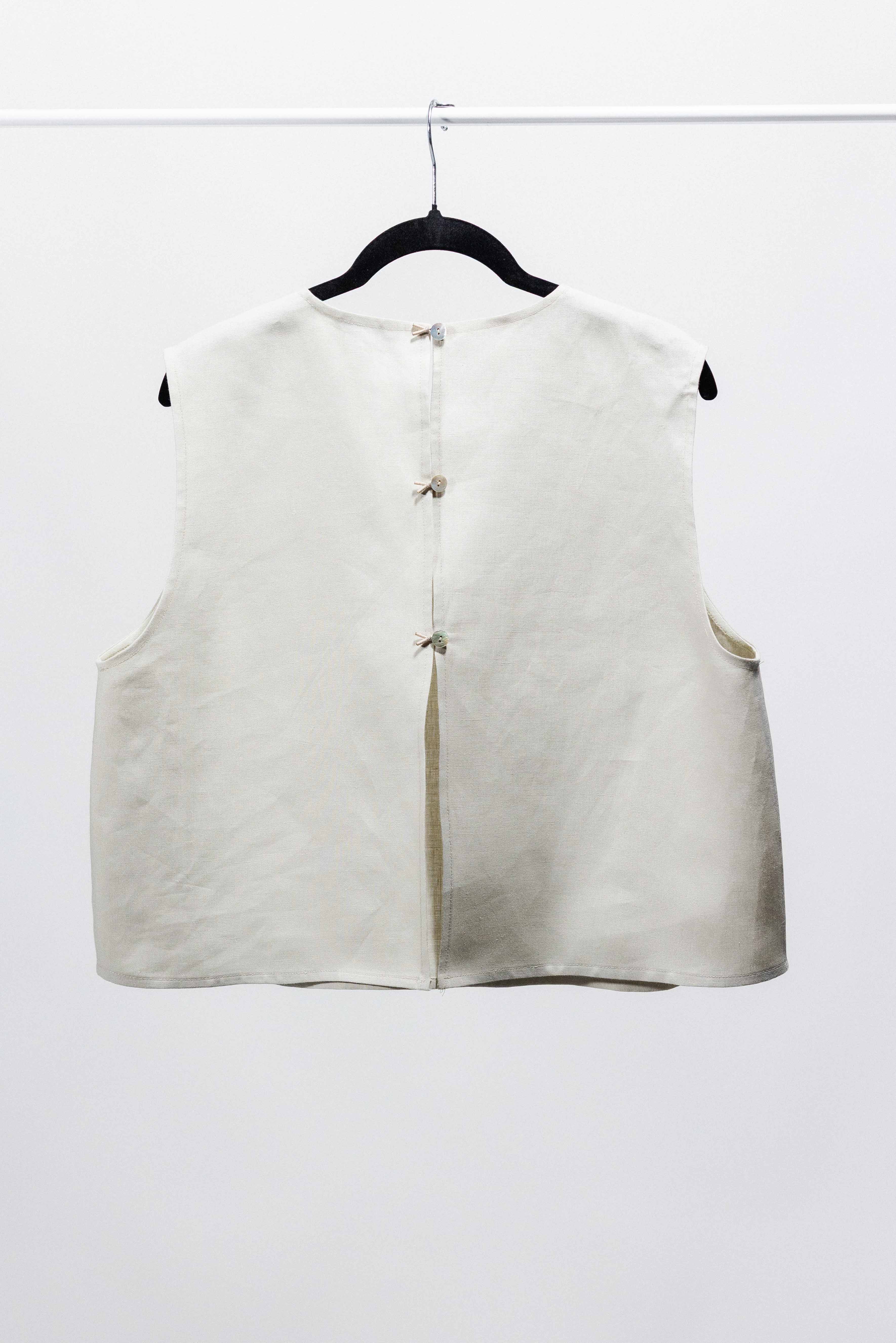GILET CECIO lino corda