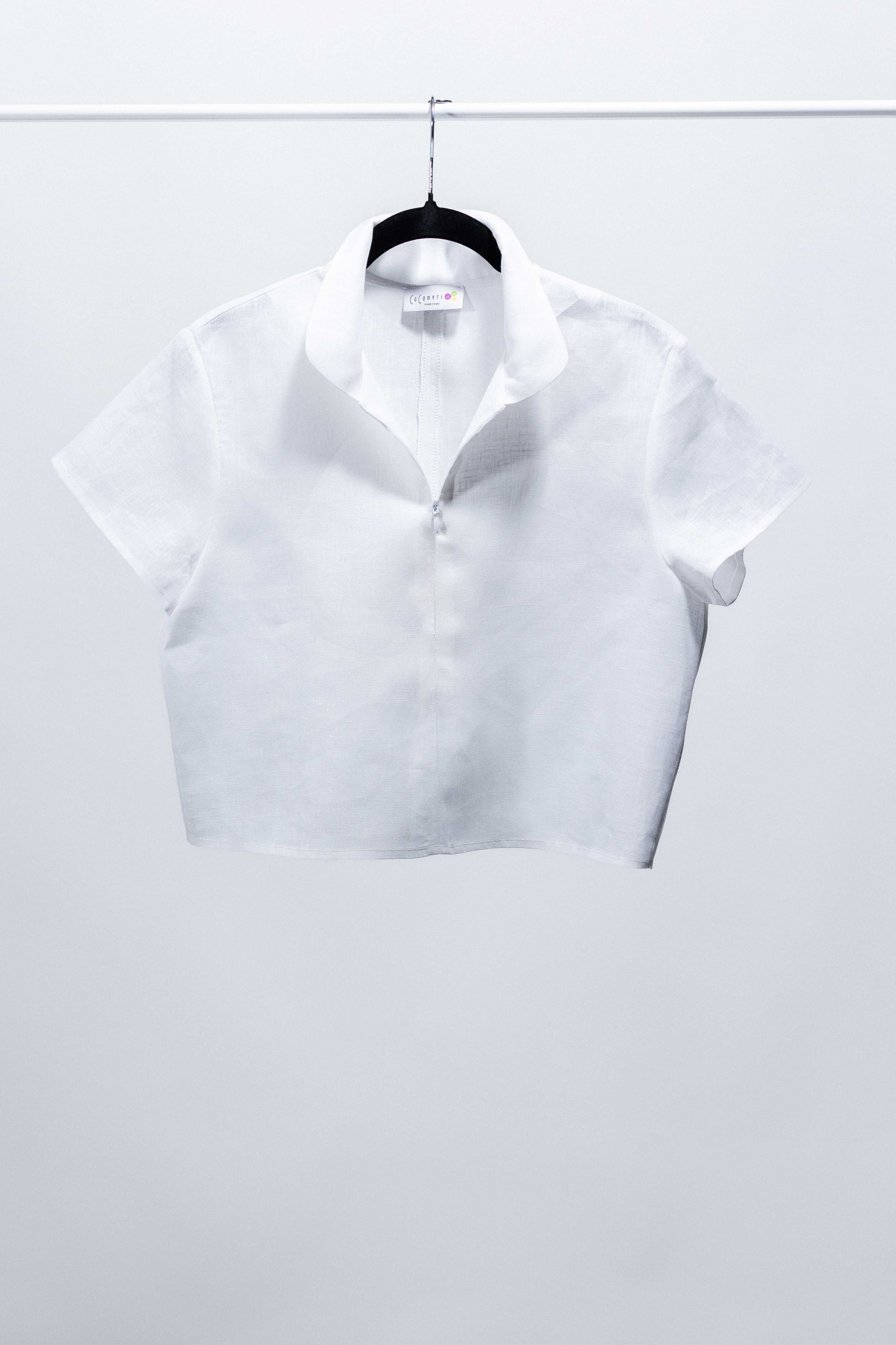 CAMICIA ANTIBES MINI lino bianco