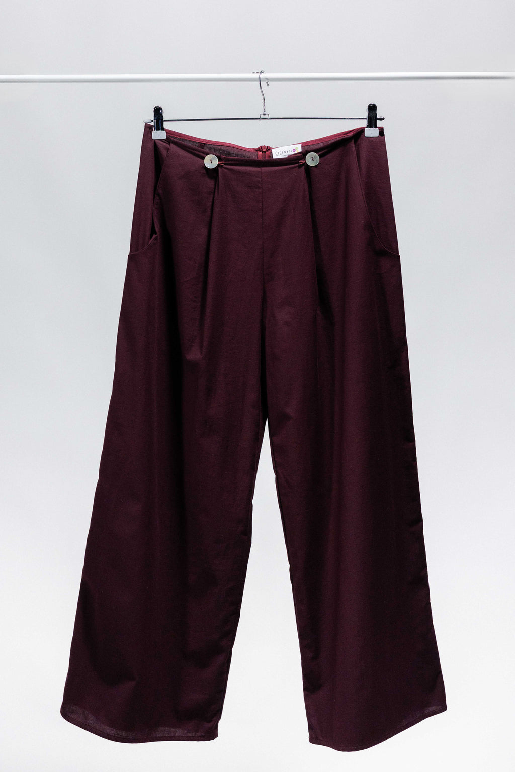 PANTA ANAFI tela cotone bordeaux