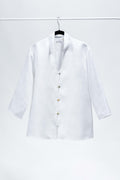 CAMICIA COREA lino bianco