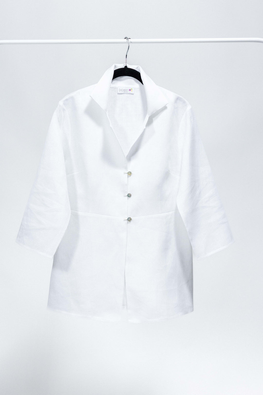 CAMICIA POSITANO Lino bianco
