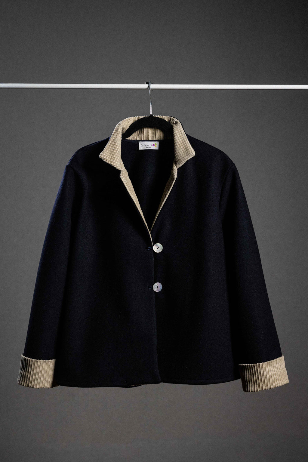 GIACCA RAFANO lana blu