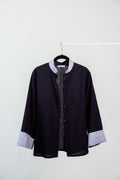 GIACCA MICHI lino-cotone indaco