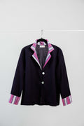GIACCA RAFANO lino-cotone indaco