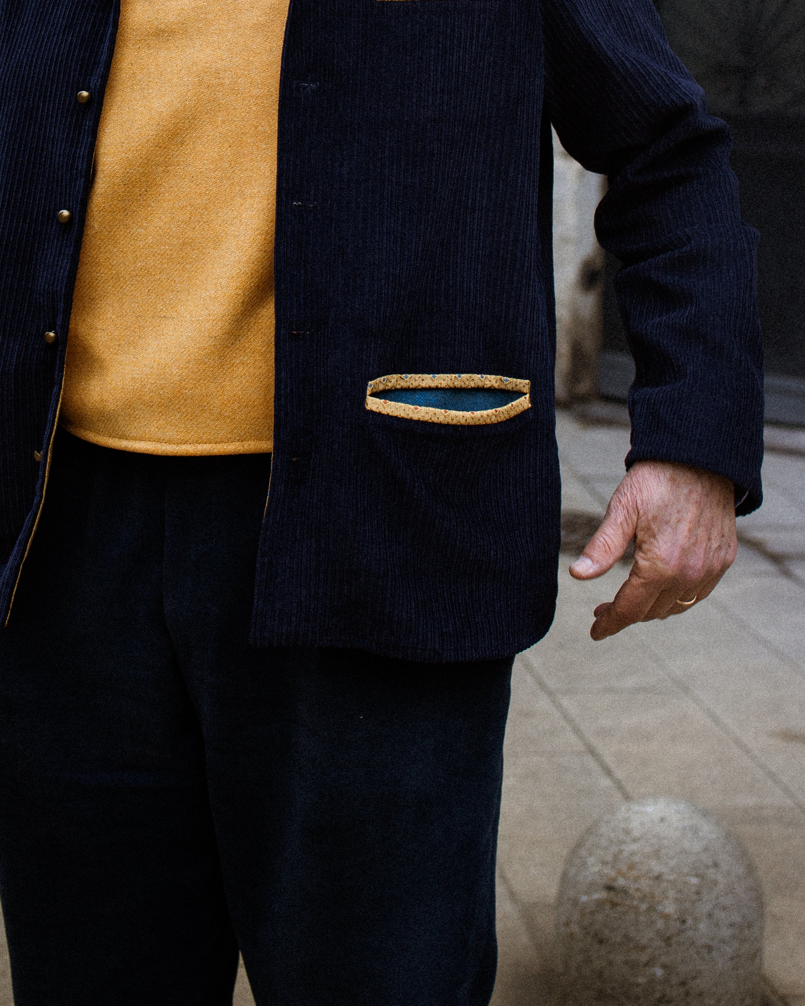 GIACCA BOSTON velluto blu