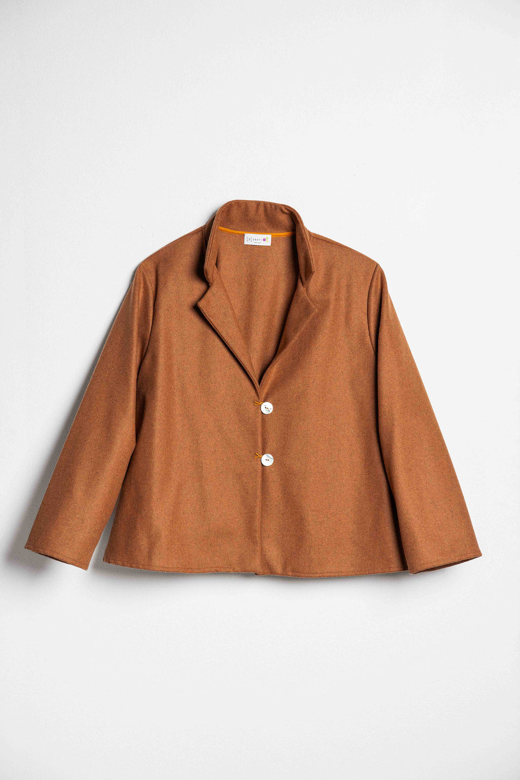 CARDIGAN RAFANO lana zucca