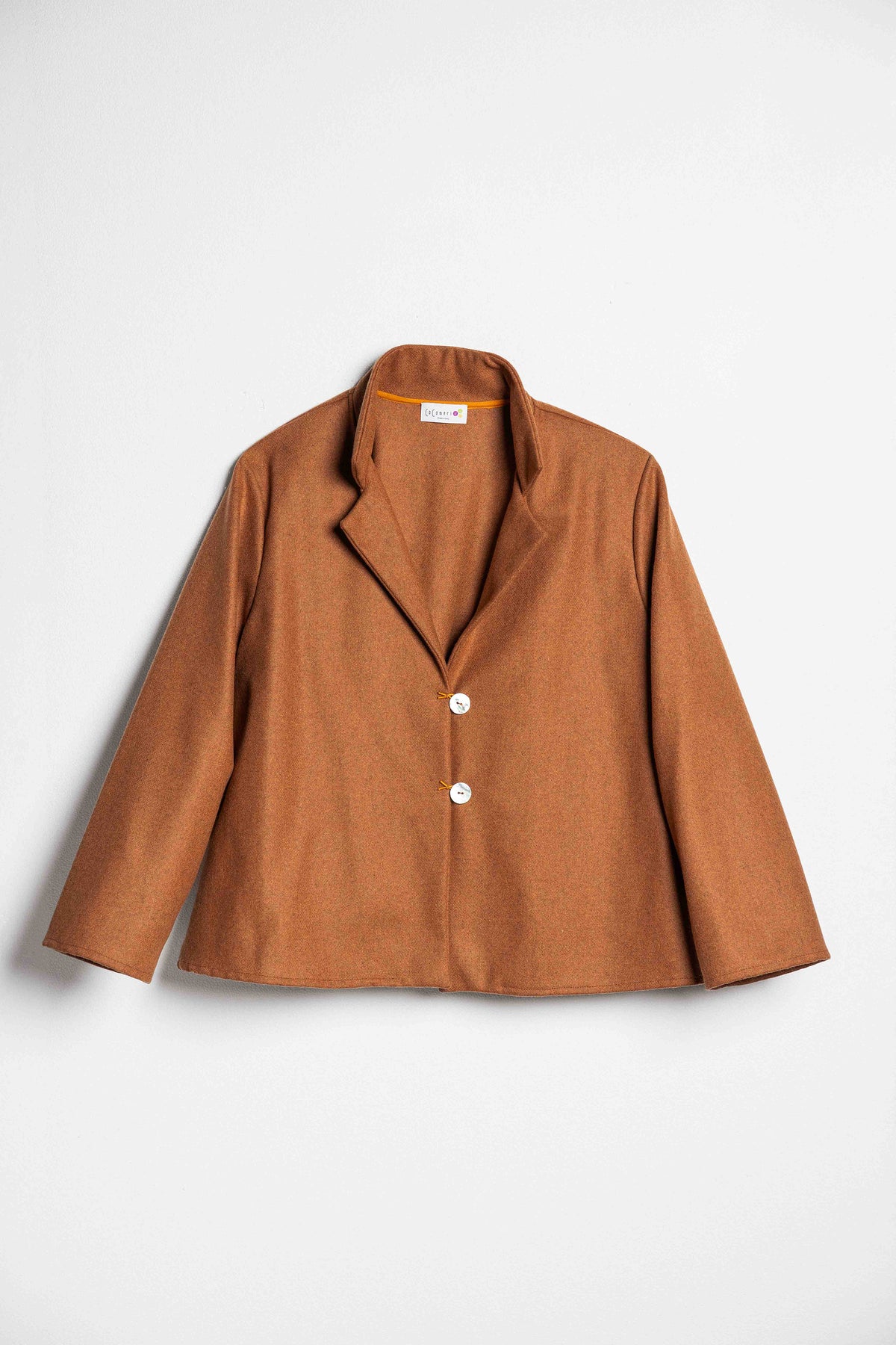 CARDIGAN RAFANO lana zucca