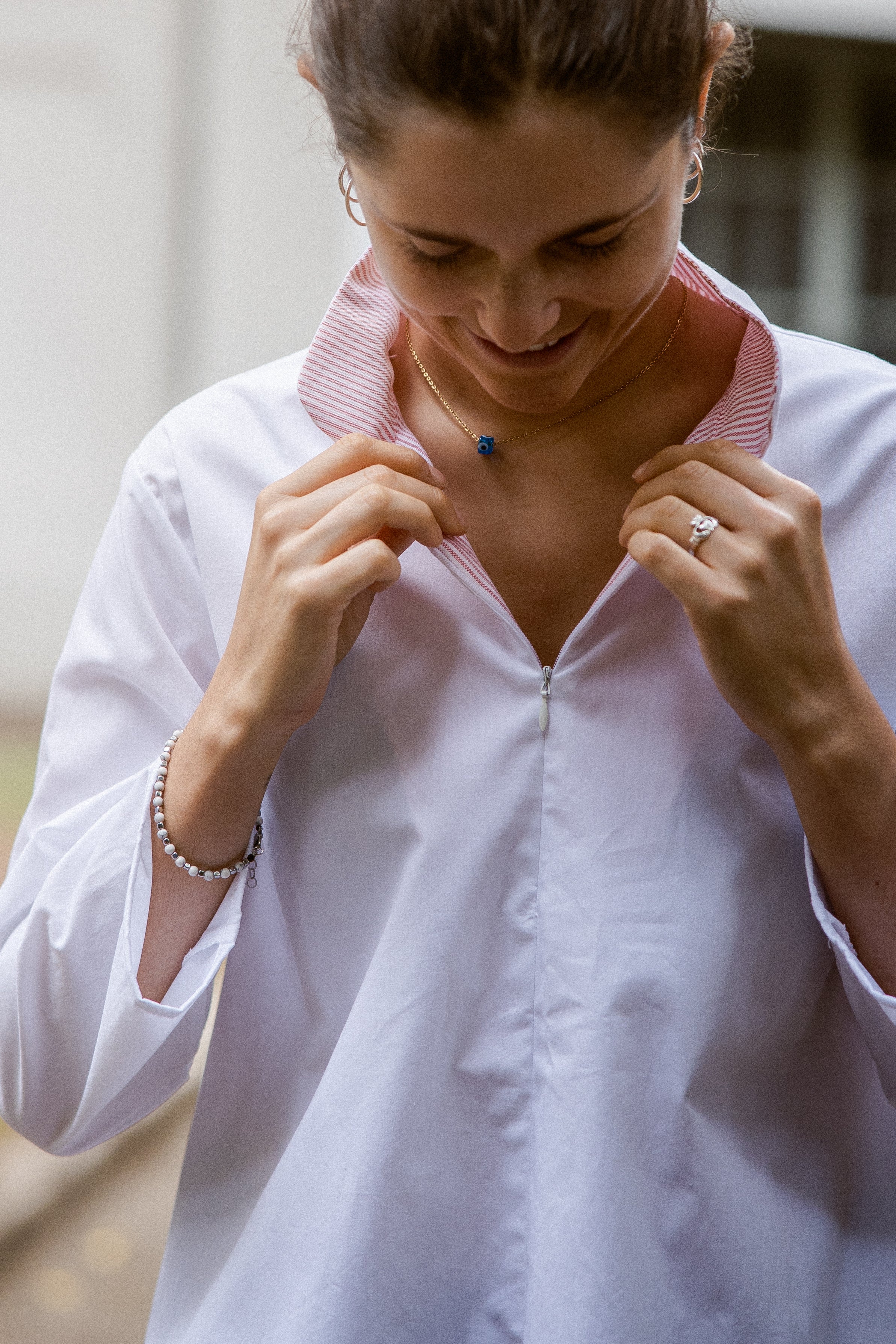 CAMICIA ANTIBES popeline e seta