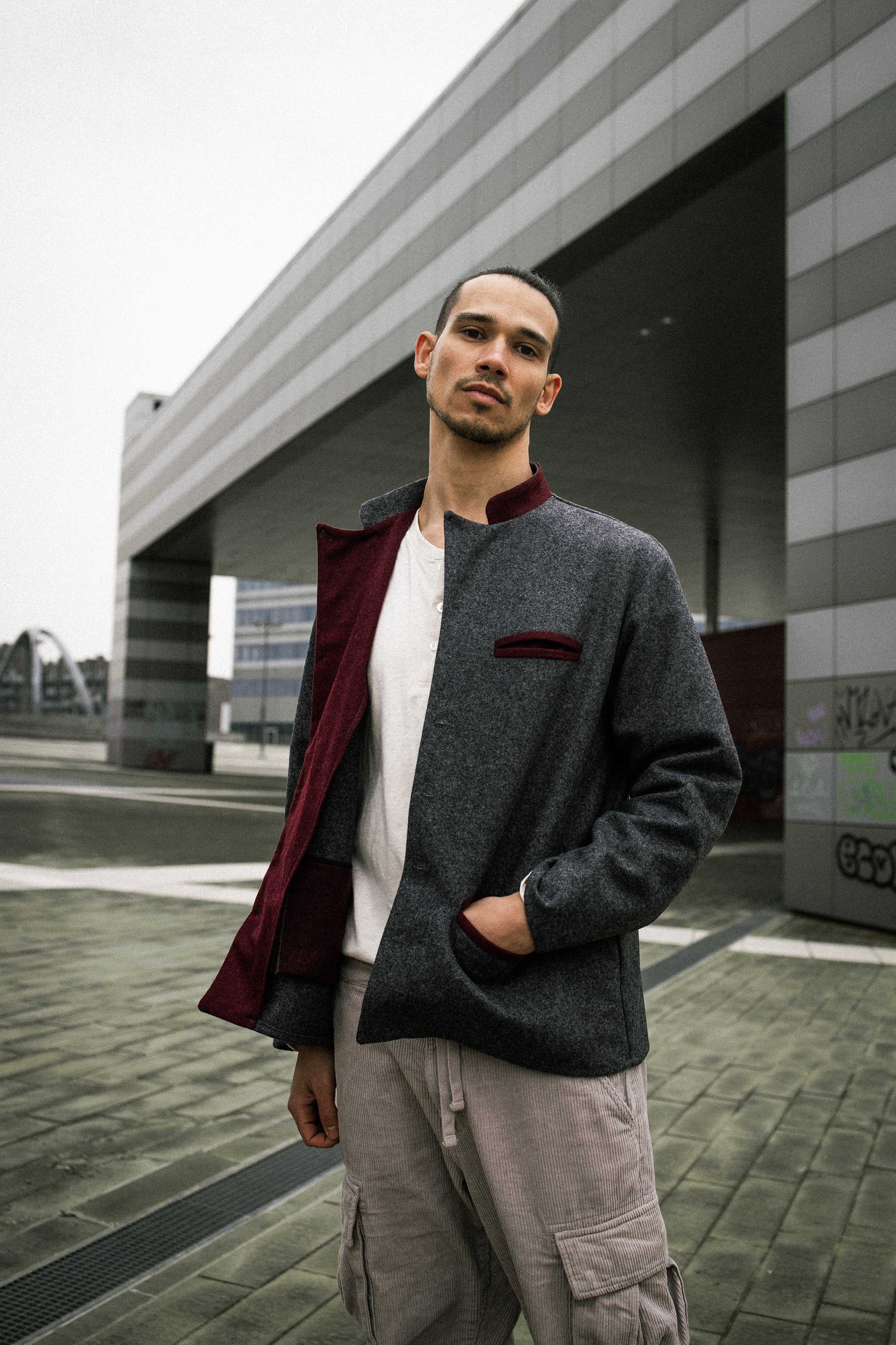 GIACCA BOSTON lana grigia