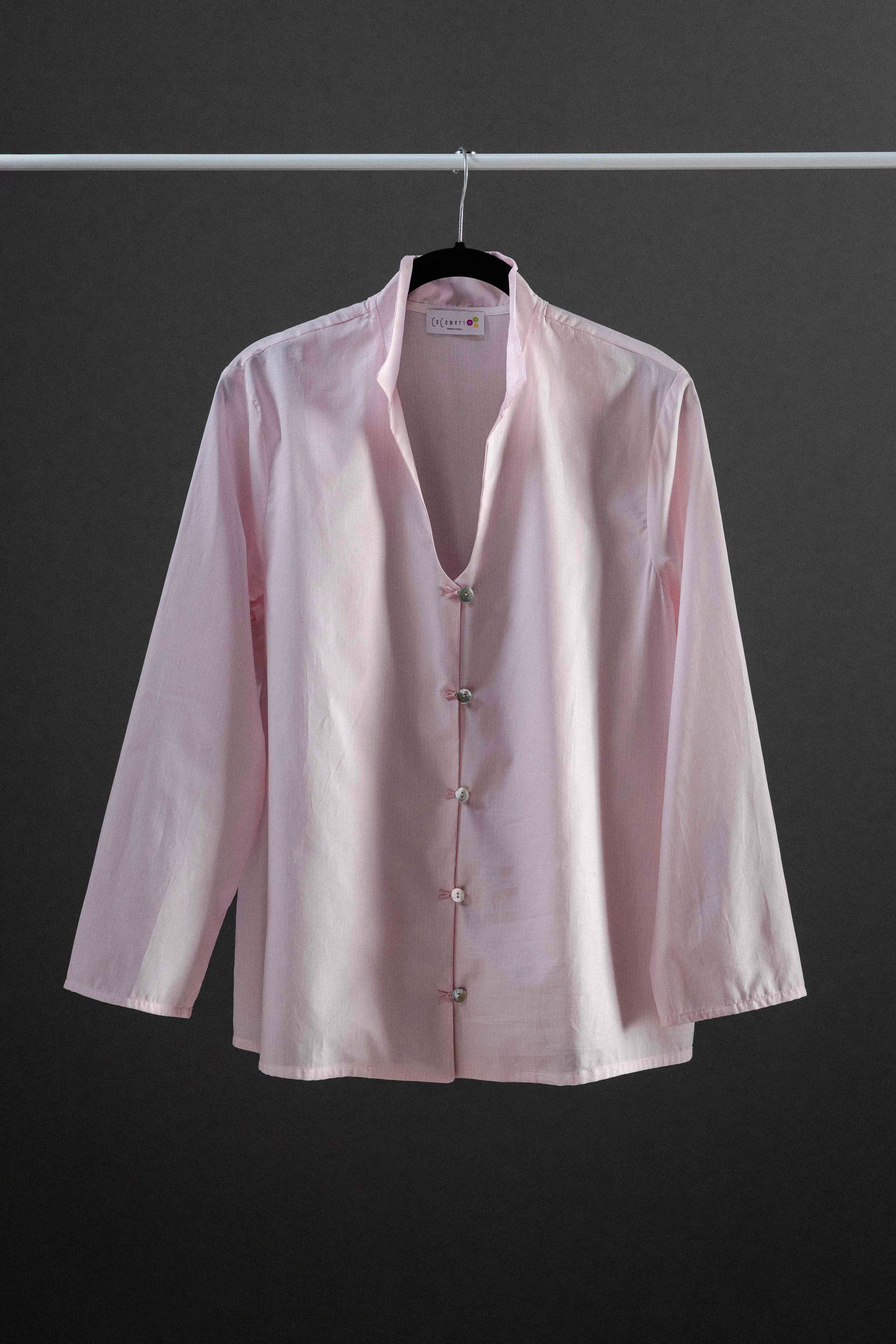 CAMICIA COREA popeline rosa