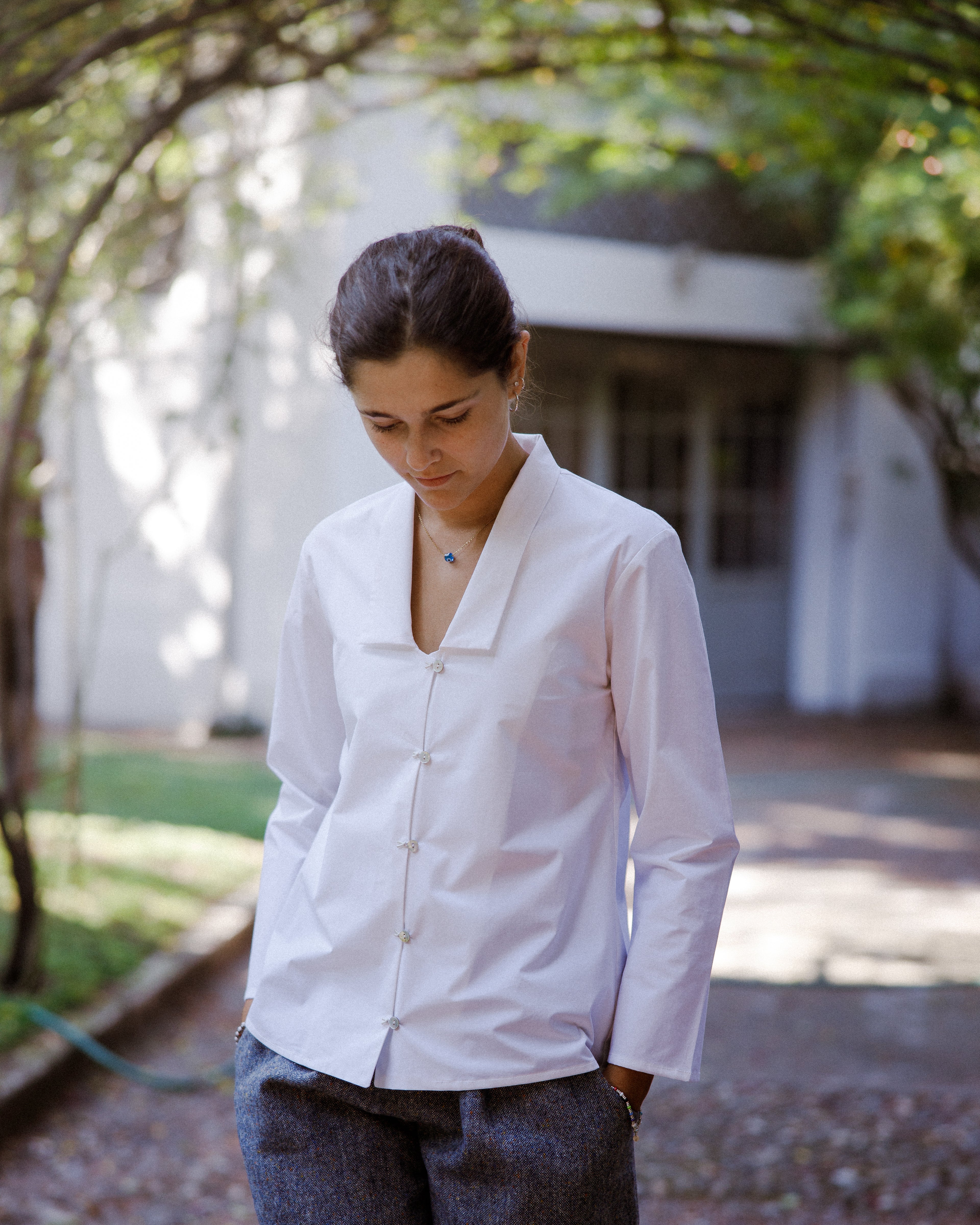 CAMICIA INGRID popeline bianco