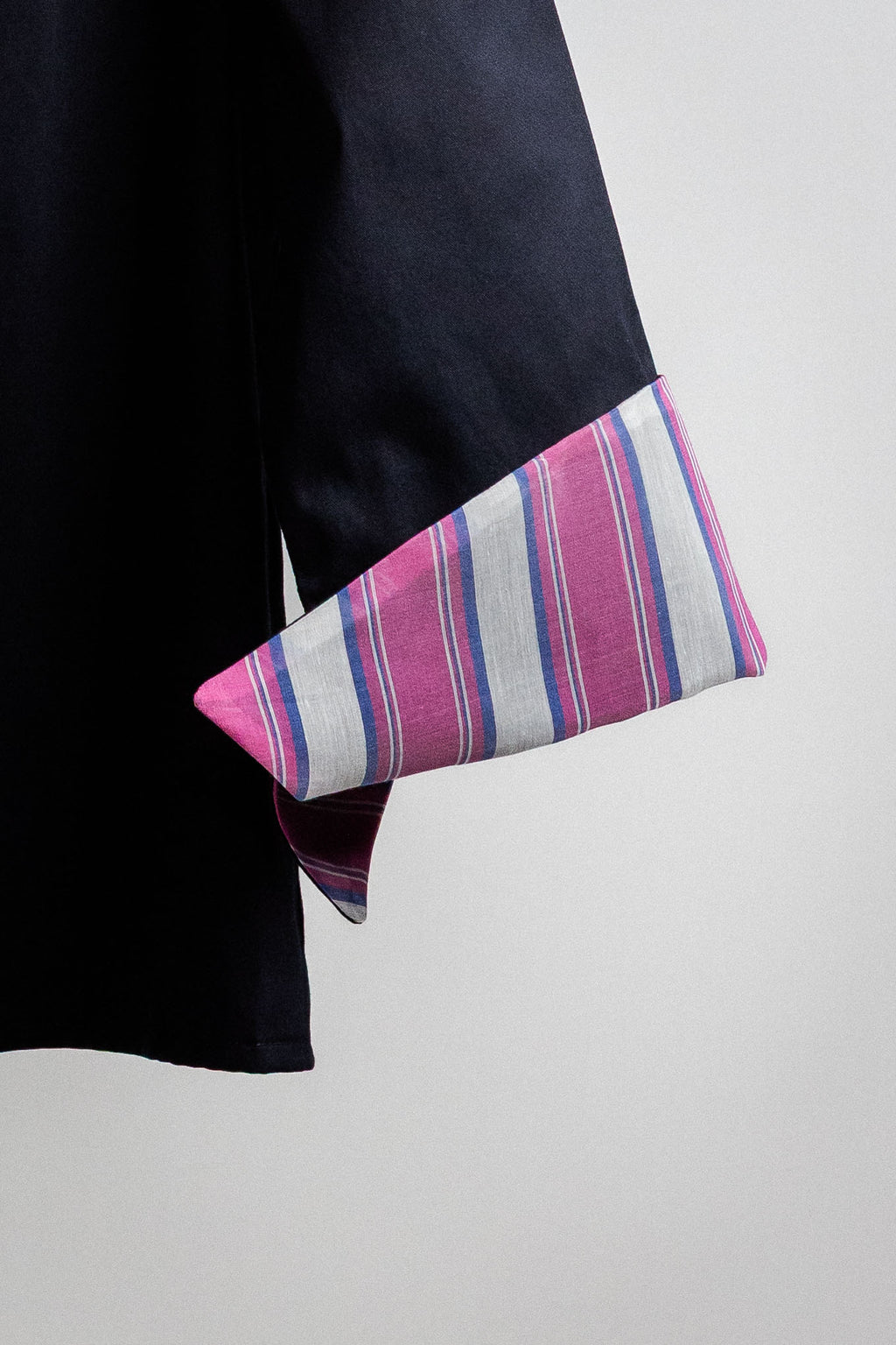 CAMICIA MARILLI blu notte inserto fragola