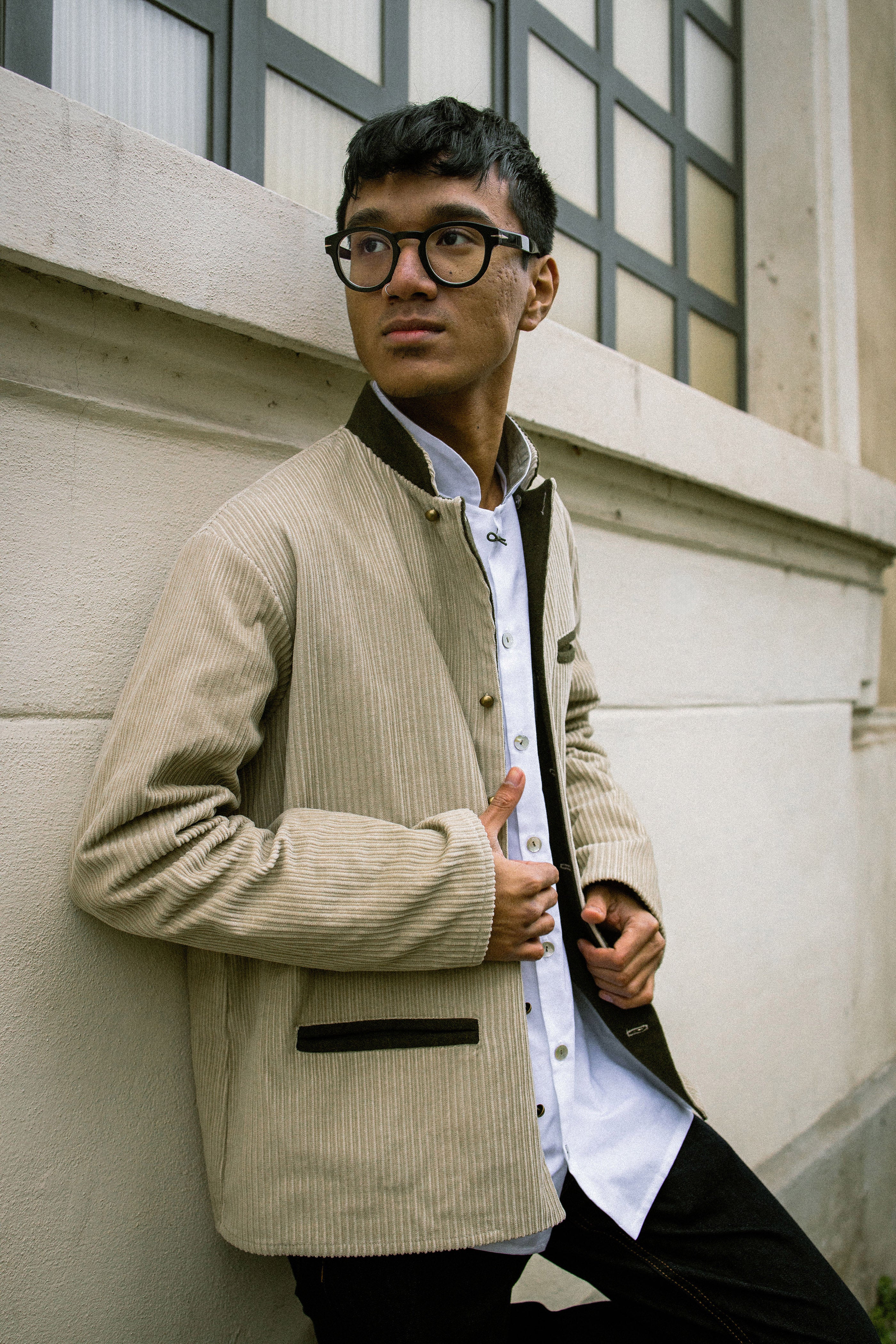 GIACCA BOSTON velluto sabbia