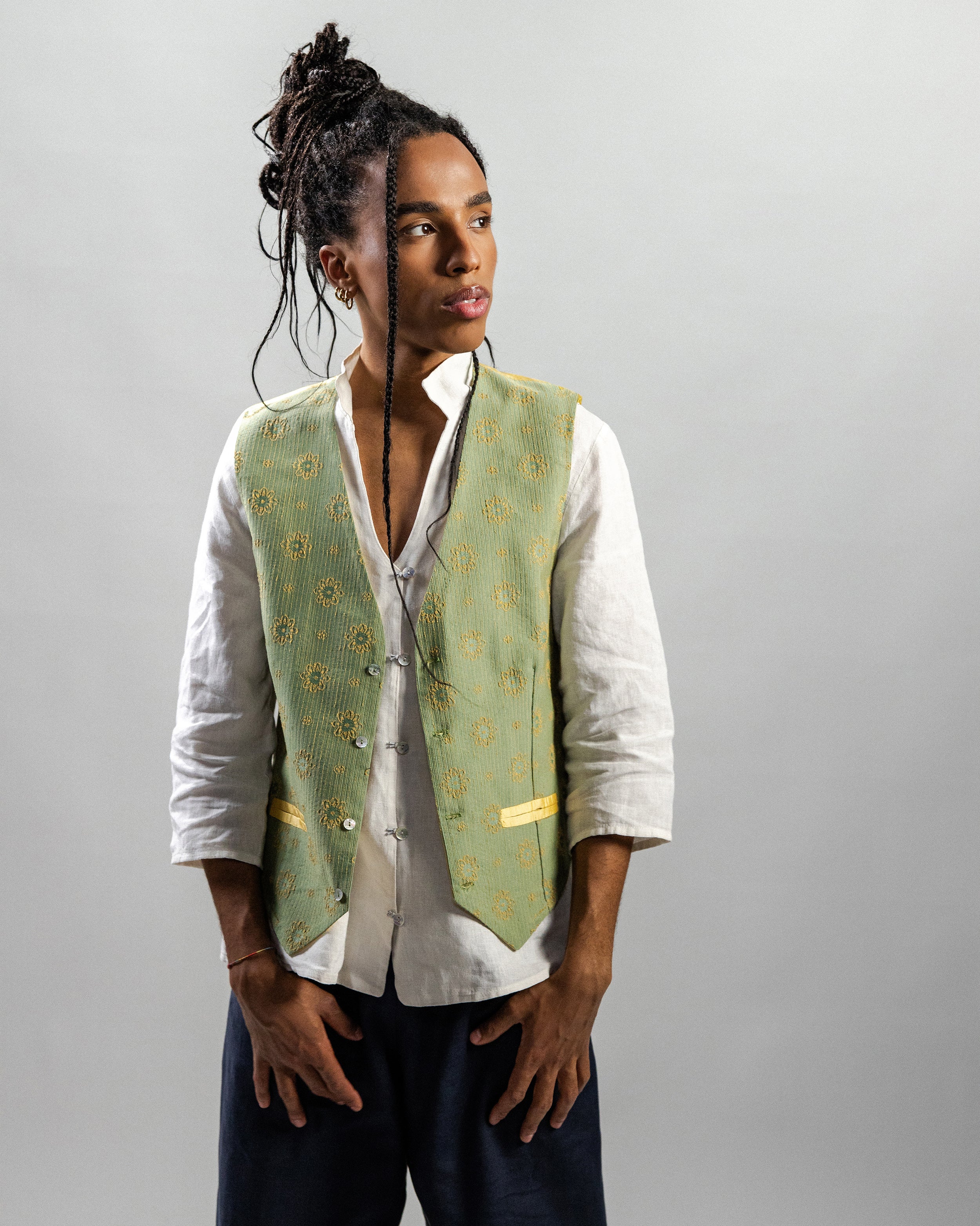 GILET CEDRO velluto millerighe marrone