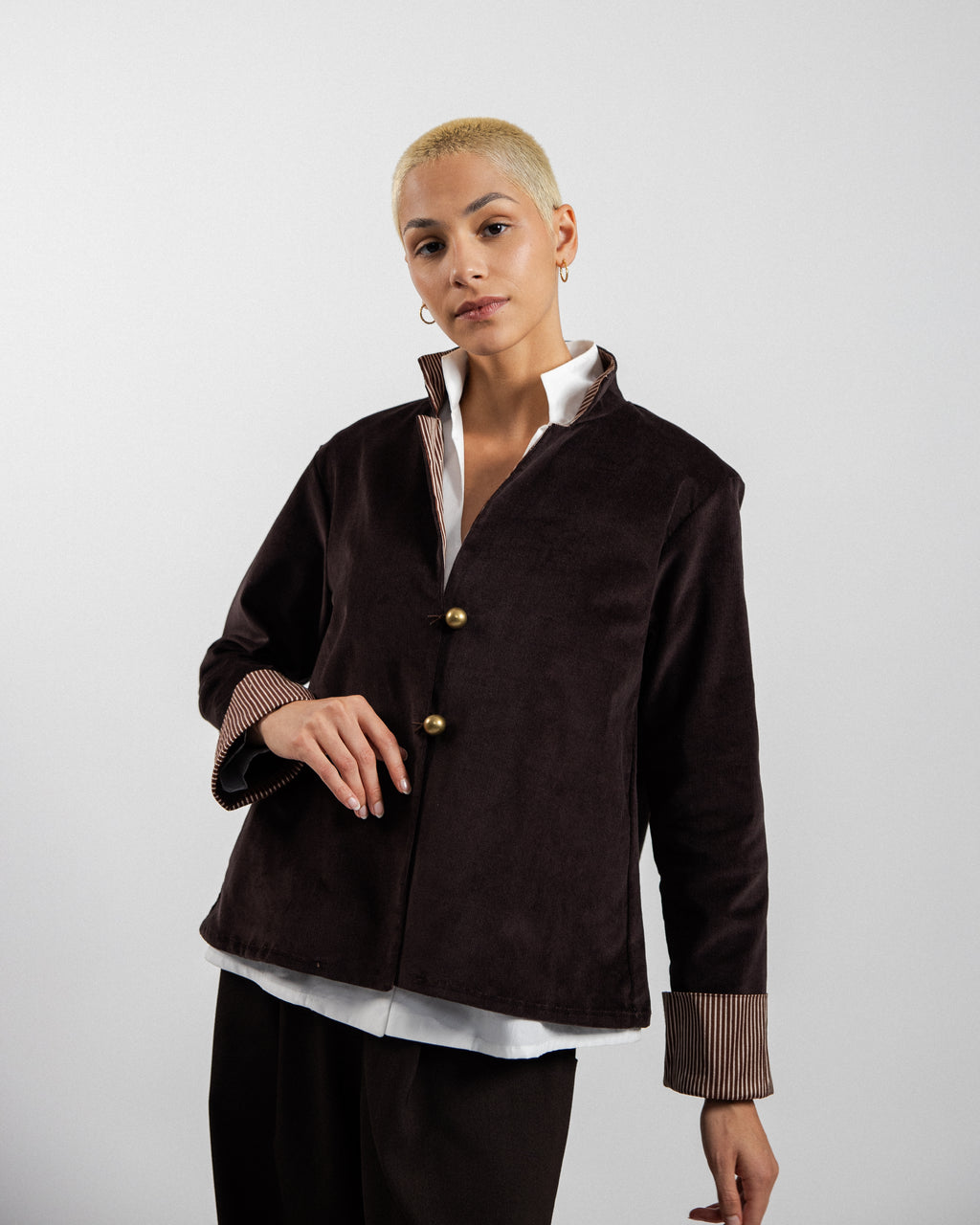 GIACCA RAFANO lana blu