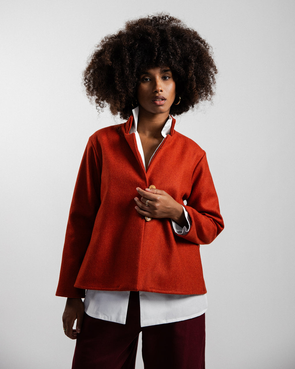 CARDIGAN RAFANO lana zucca