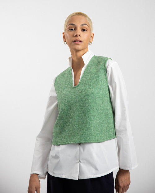 CAMICIA COREA popeline blu