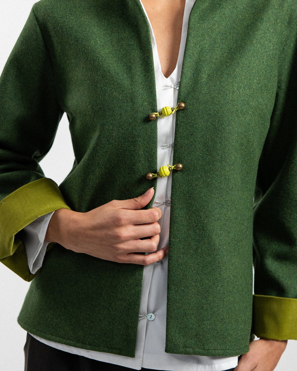 GIACCA MICHI velluto sabbia