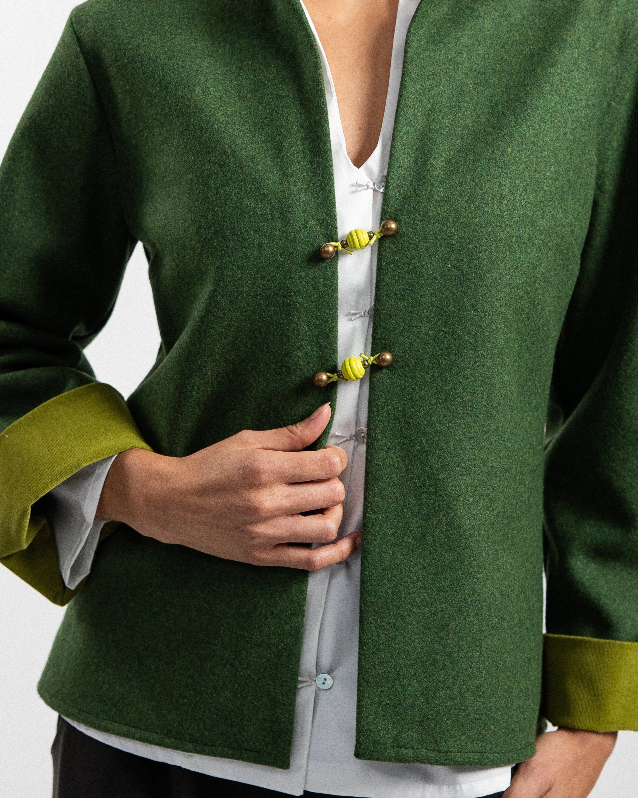 GIACCA MICHI velluto sabbia