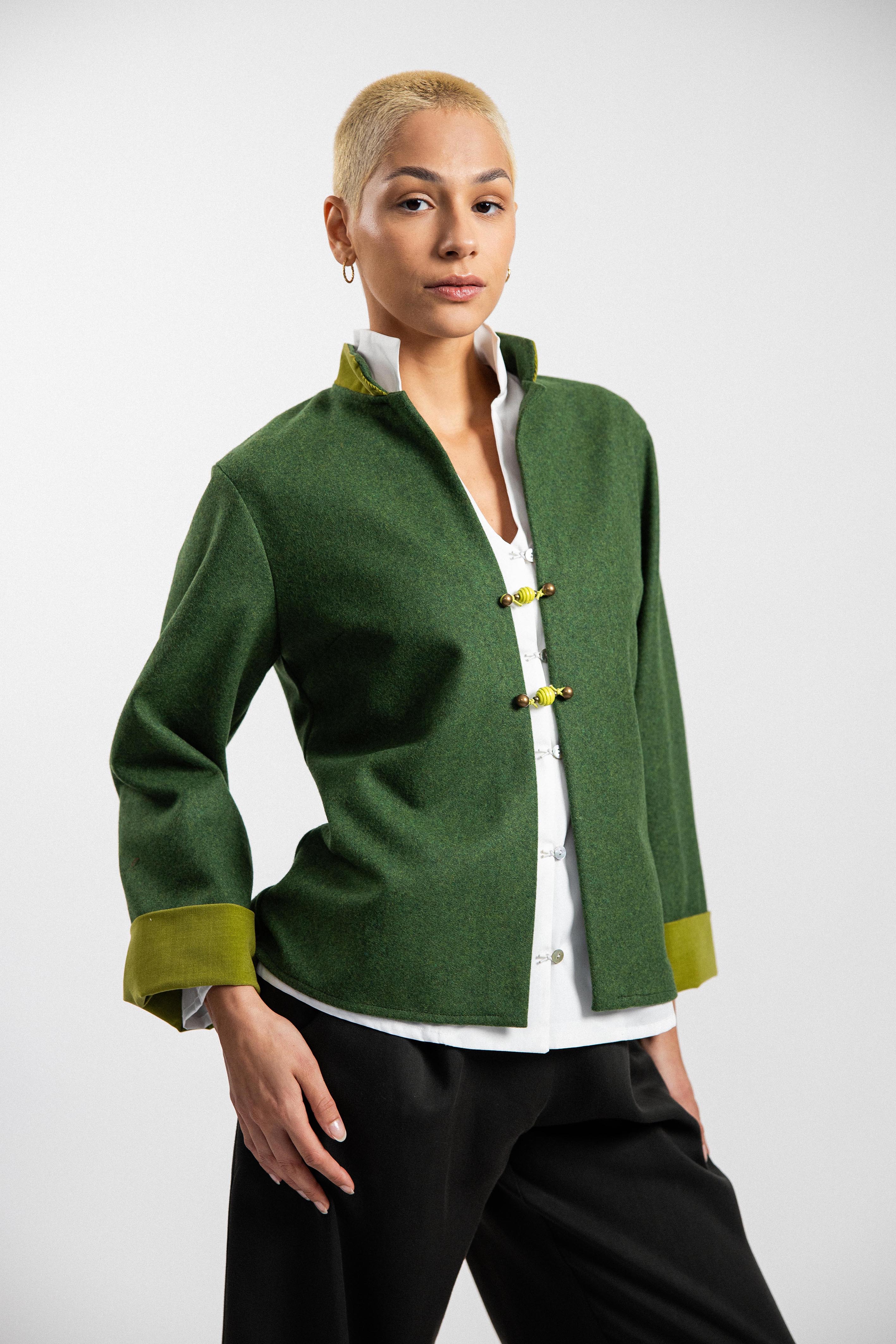 GIACCA MICHI velluto sabbia