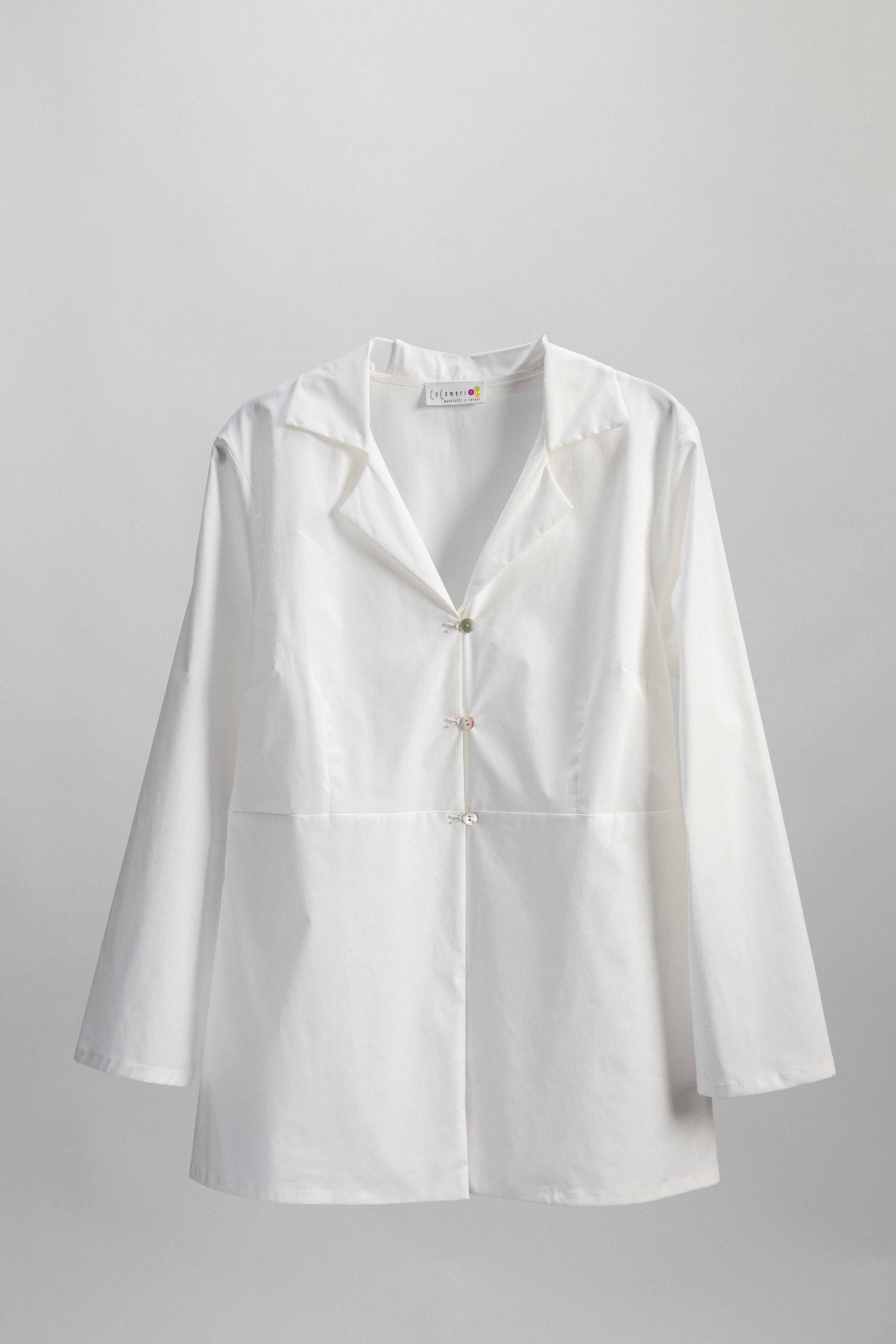 CAMICIA POSITANO popeline bianco