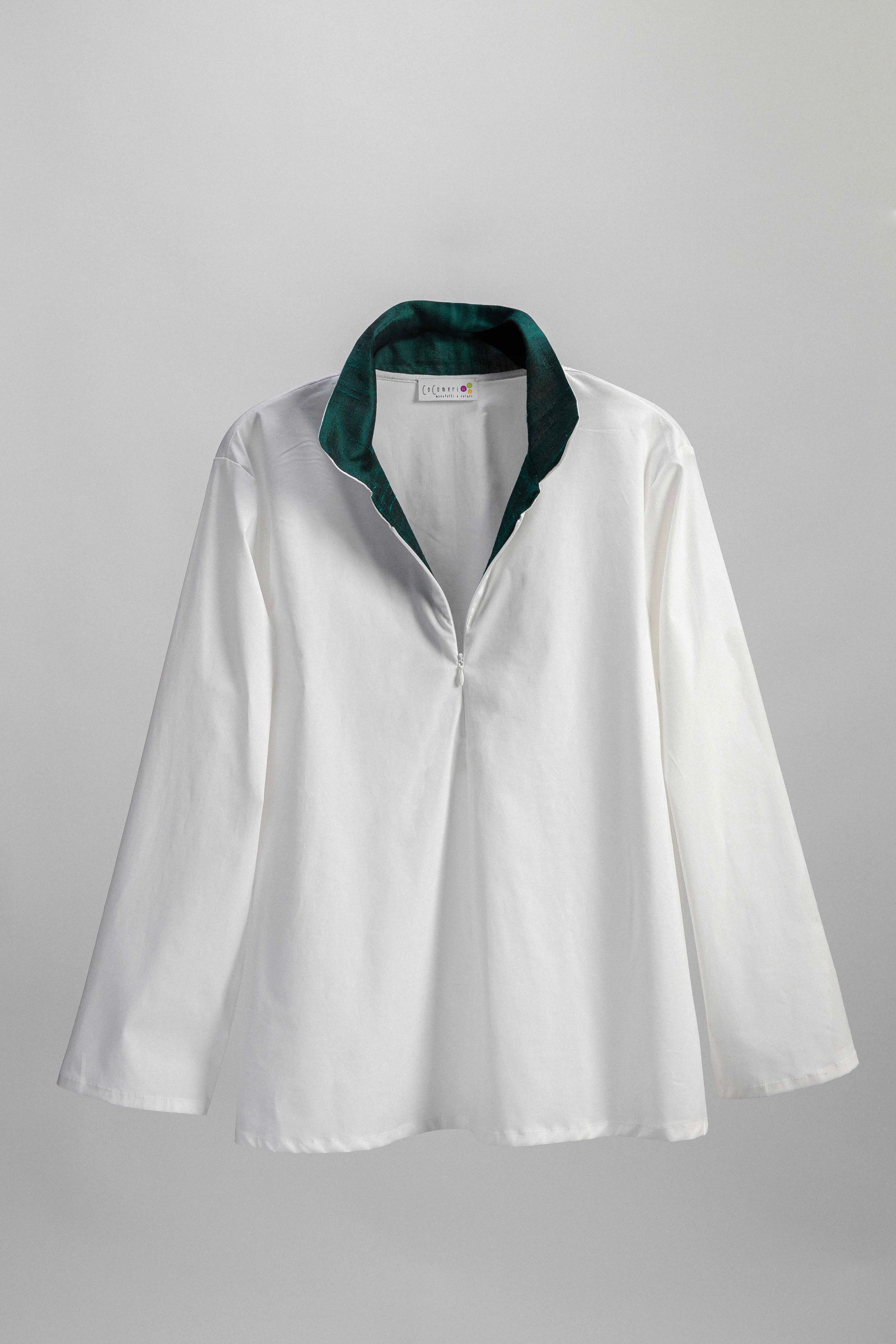 CAMICIA ANTIBES popeline e seta