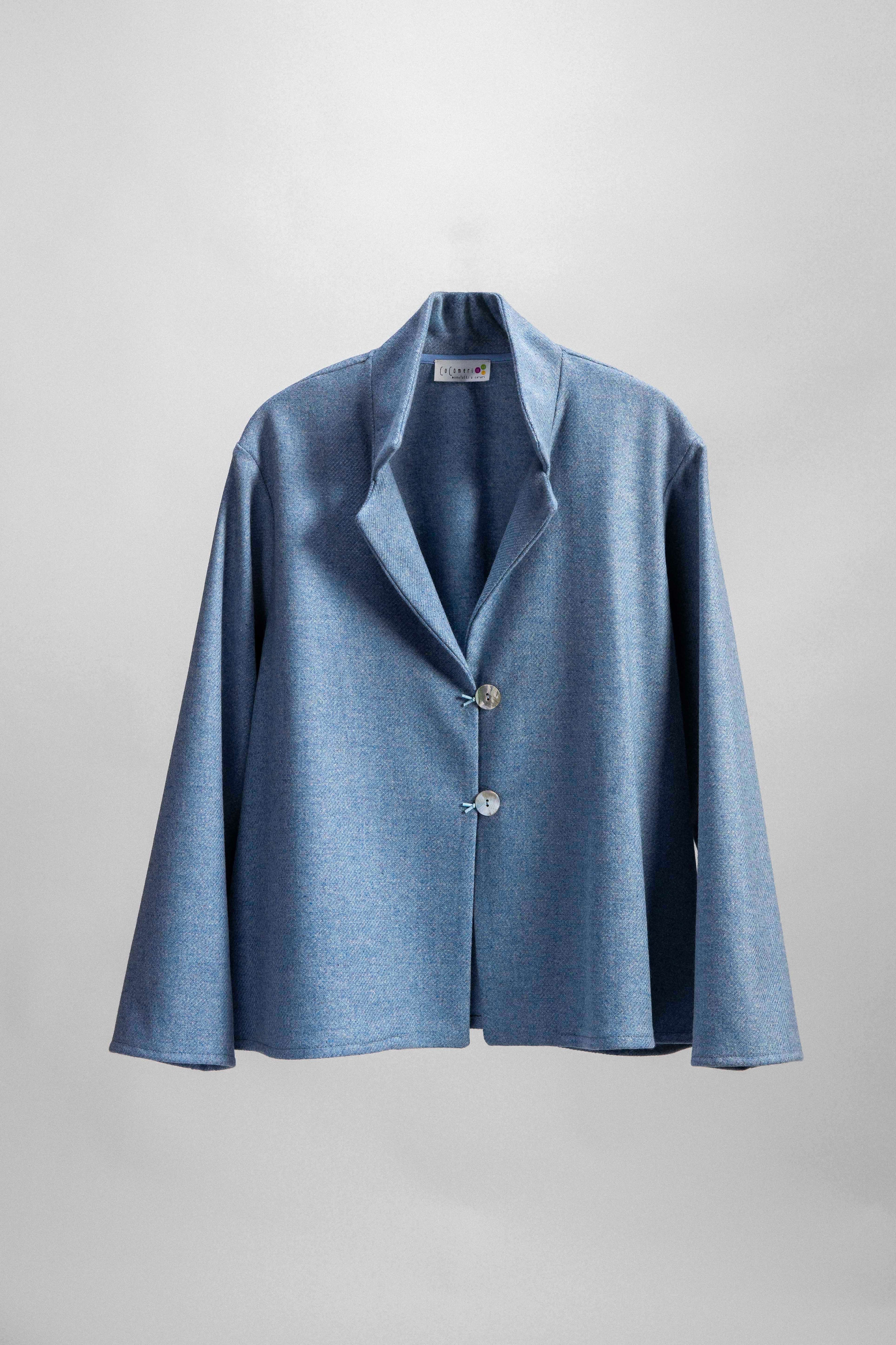 CARDIGAN RAFANO shetland azzurro