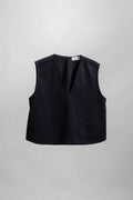 GILET CECIO lana blu
