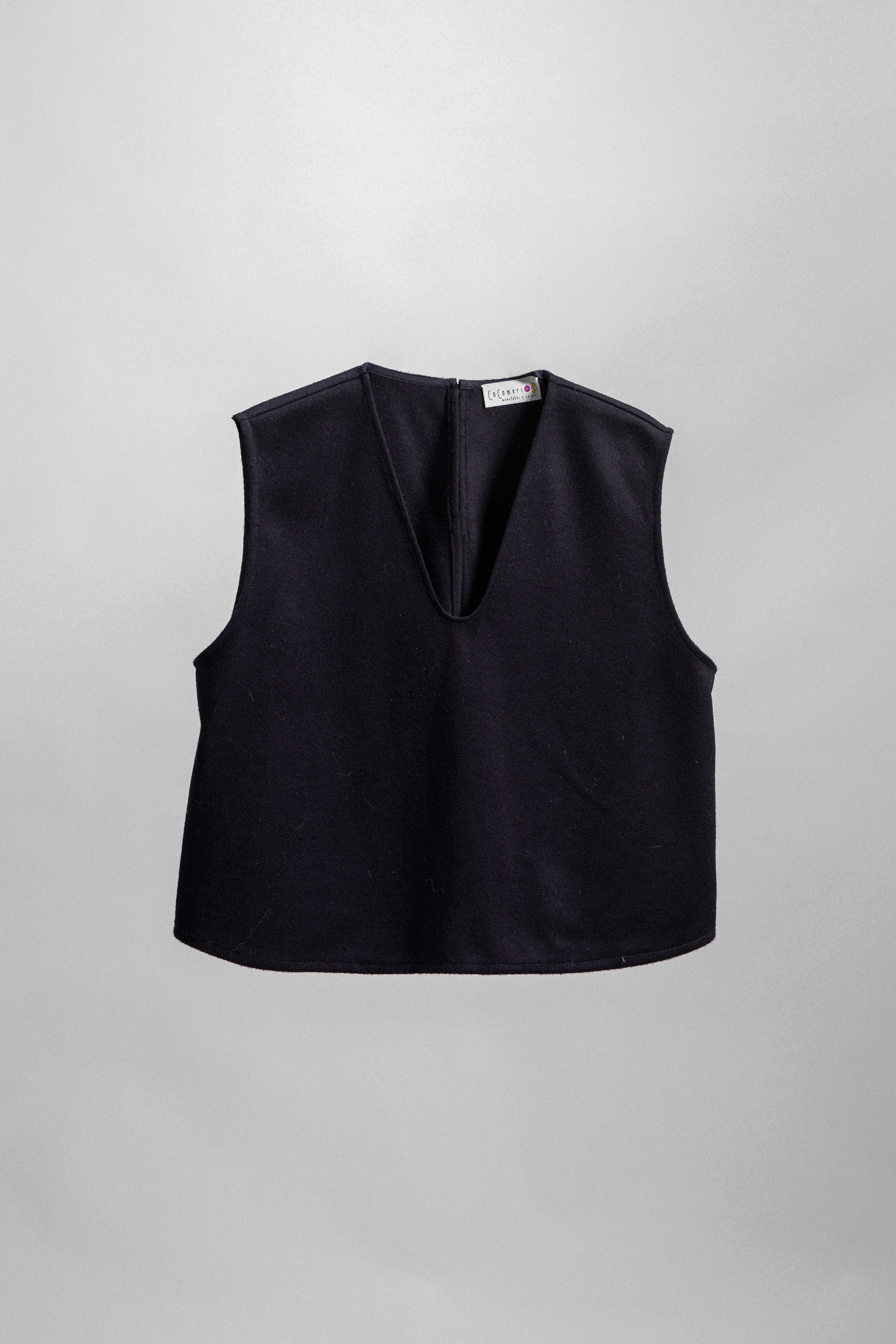 GILET CECIO lana blu