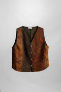 GILET ELLIOT velluto millerighe verde