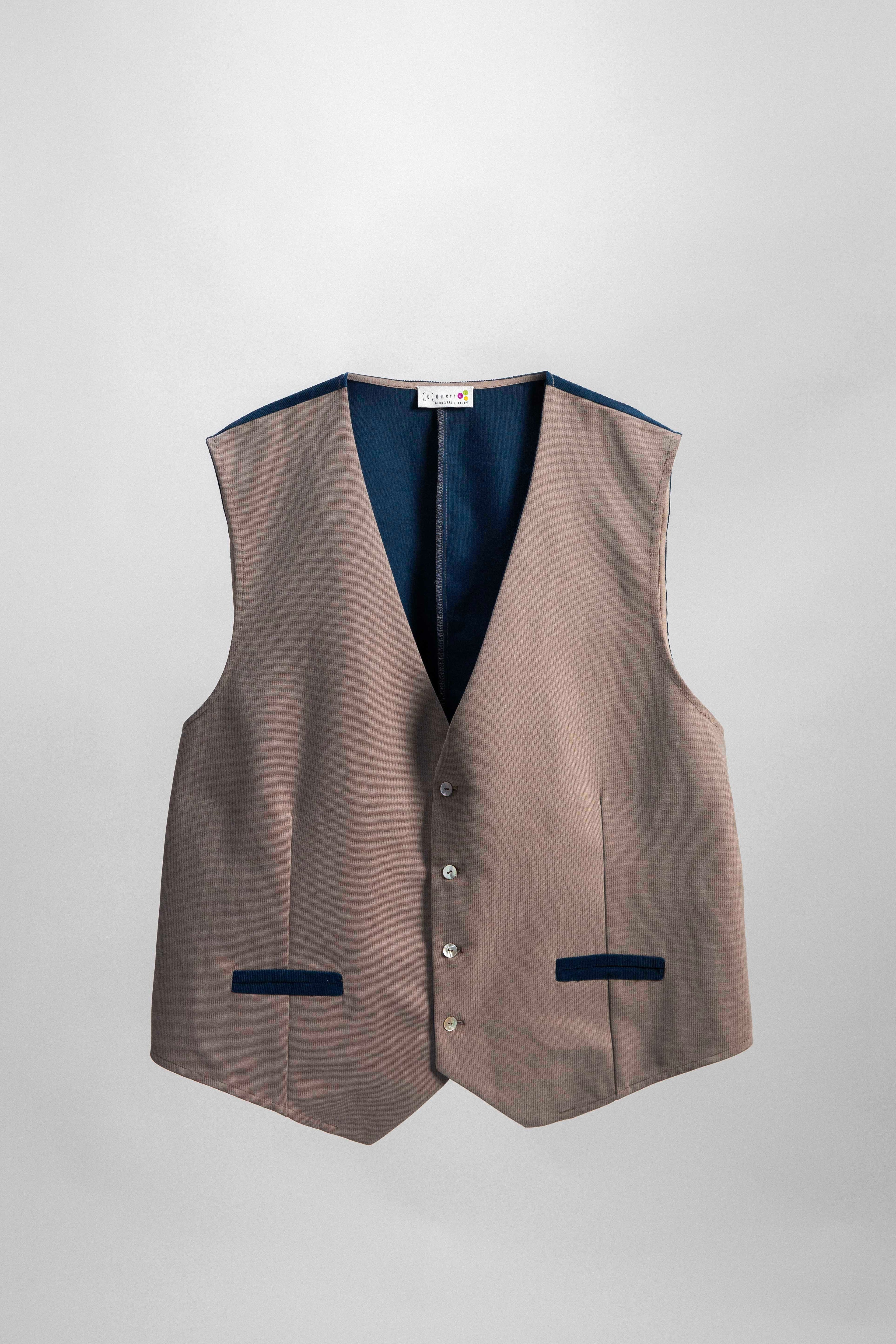 GILET CEDRO fustagno e vellutino