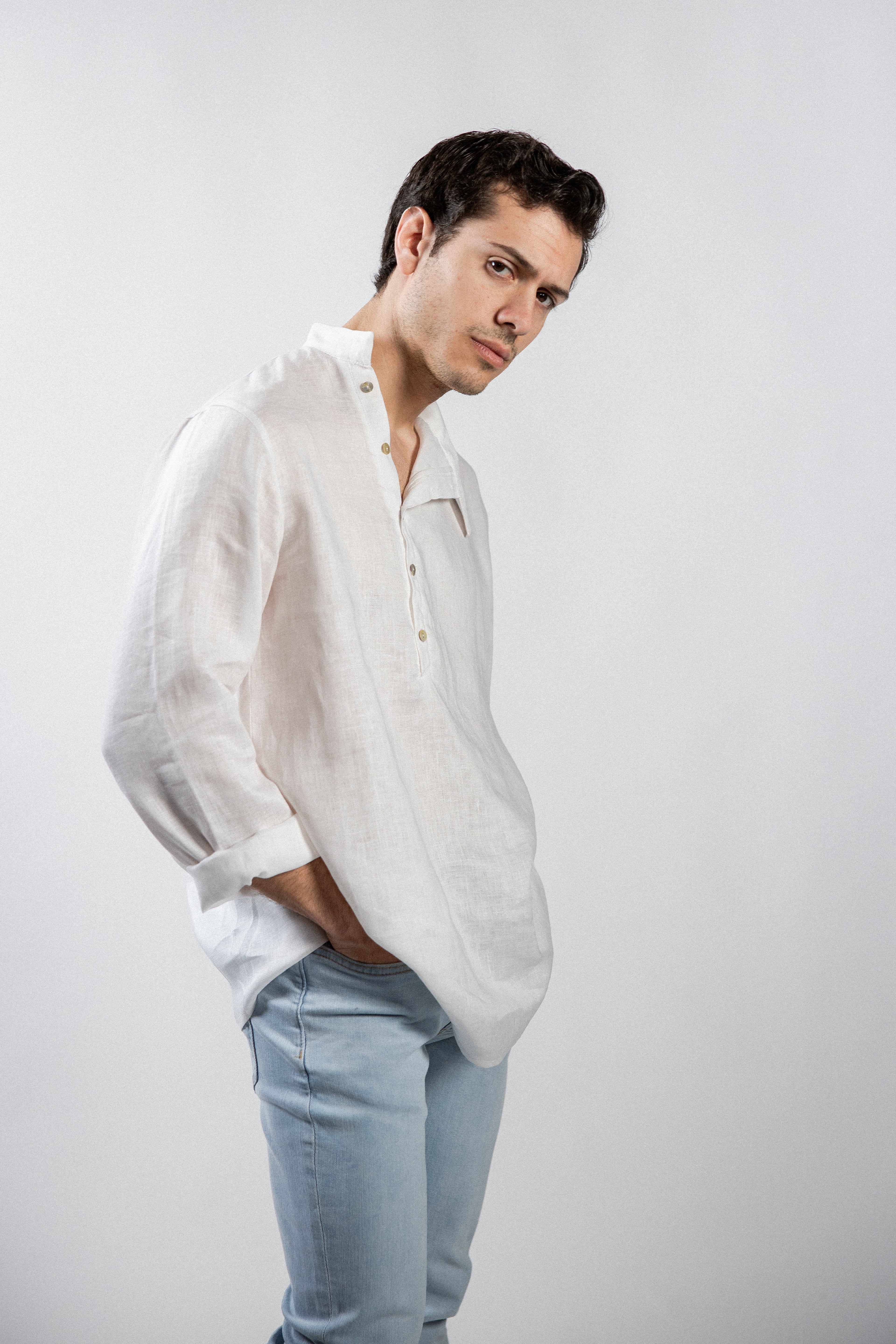 CAMICIA THAR Oxford bianco