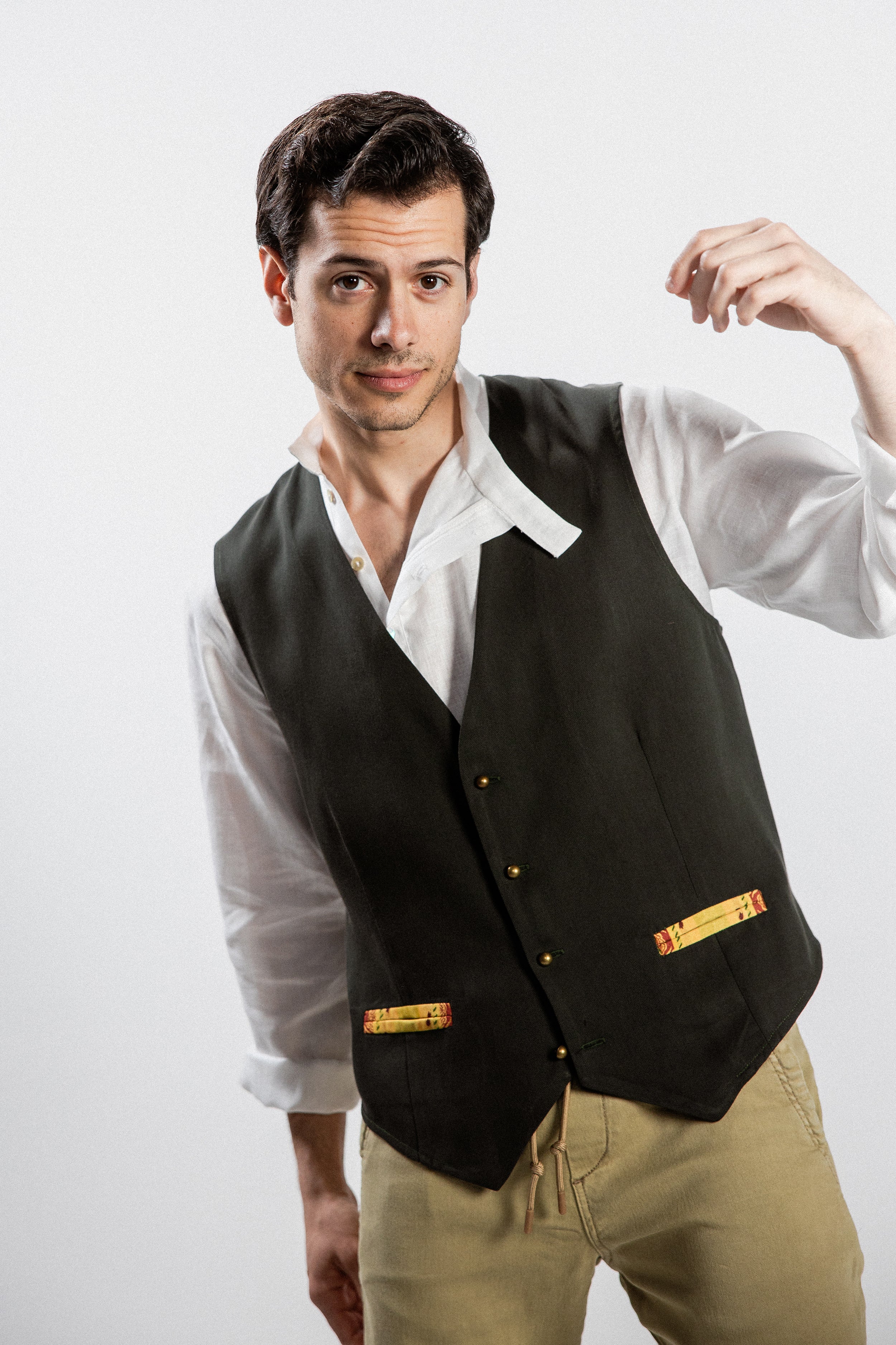 GILET CEDRO cotone verde