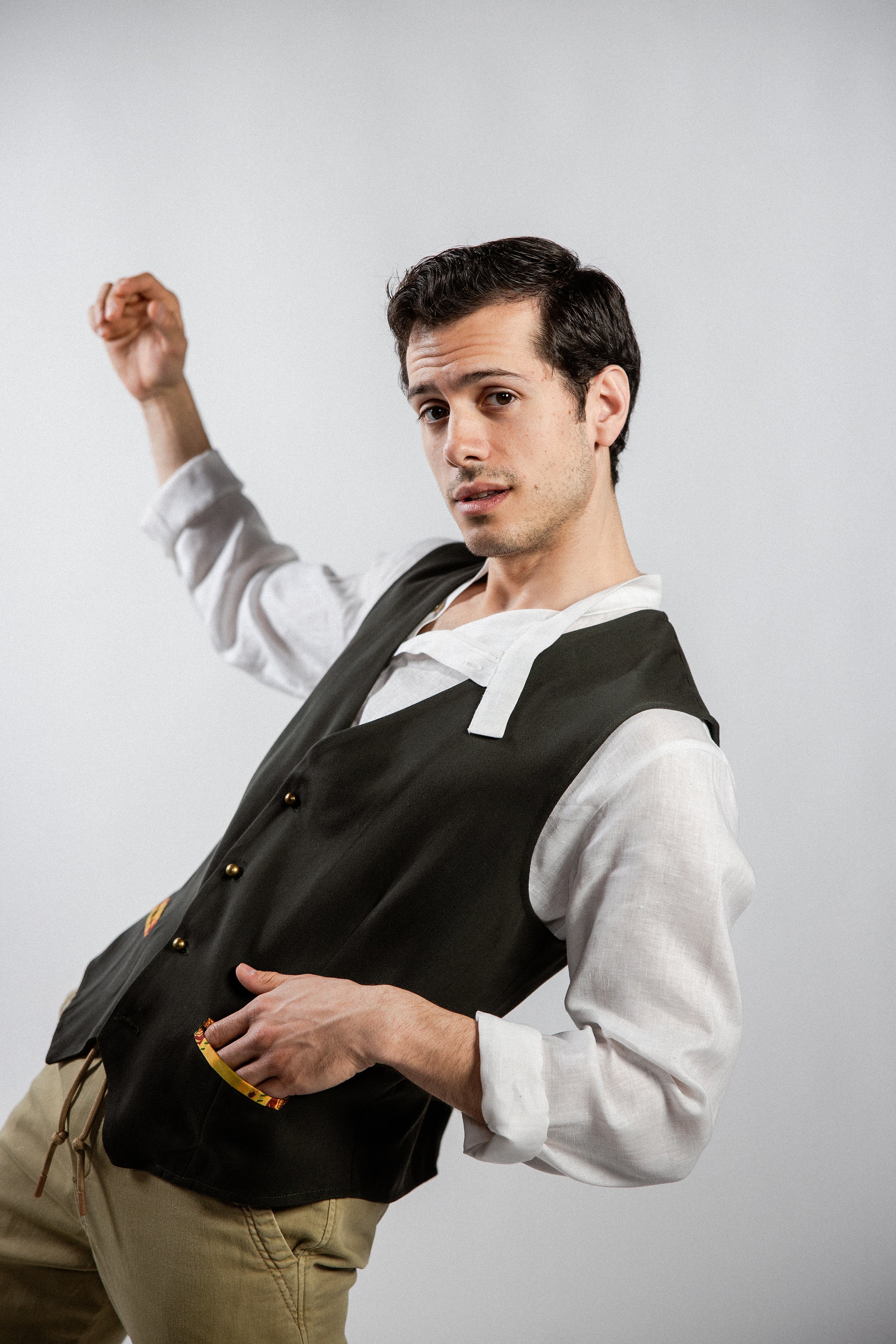 GILET CEDRO cotone verde